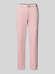 Chino mit Gürtel und Gesäßtaschen von Christian Berg Woman Pink - 37