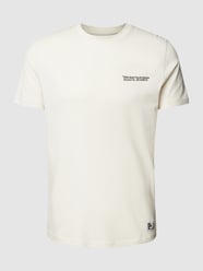 T-Shirt aus reiner Baumwolle Modell 'Palm' von QS by s.Oliver  Beige - 9