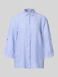relaxed fit linnen blouse met 3/4-mouw model 'Clay' van TONI - 21