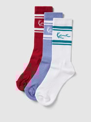 Socken mit Label-Details im 3er-Pack von KARL KANI Lila - 29