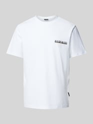 T-Shirt mit Label-Print von Napapijri Weiß - 16