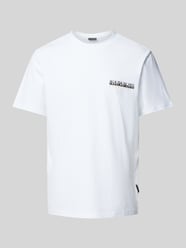 T-Shirt mit Label-Print von Napapijri Weiß - 12