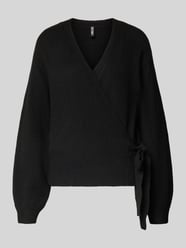 Regular fit gebreid jack met wol, model 'MALOU' van Pieces - 18