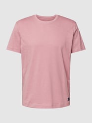 T-Shirt mit melierter Optik Modell 'Uni Slub Tee' von Tom Tailor Rosa - 6