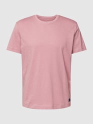 T-Shirt mit melierter Optik Modell 'Uni Slub Tee' von Tom Tailor Rosa - 7