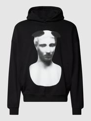 Hoodie mit Motiv-Print Modell 'Artist Graphic' von PEQUS Schwarz - 36