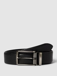 Ledergürtel mit feinem Muster von Lloyd Men's Belts Schwarz - 20