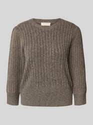Gebreide pullover met structuurmotief, model 'HARA' van FREE/QUENT Beige - 7