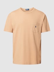 T-shirt met logostitching van Polo Ralph Lauren Groen - 14