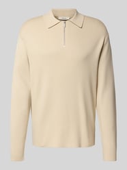 Relaxed Fit Strickpullover aus Viskose-Mix Modell 'TELLER' von SELECTED HOMME Beige - 34