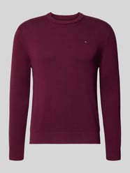 Slim Fit Pullover aus reiner Baumwolle von Tommy Jeans Bordeaux - 20