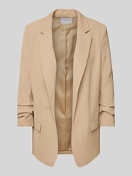 Blazer mit Reverskragen und Pattentaschen von Jake*s Collection Beige - 7