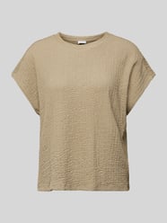 T-Shirt in Crinkle-Optik von Jake*s Collection Beige - 7