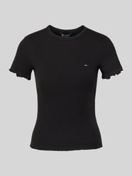 T-shirt o kroju slim fit z mieszanki bawełny od Tommy Jeans - 45