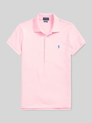Koszulka polo o kroju slim fit z mieszanki bawełny od Polo Ralph Lauren Fuksjowy - 11