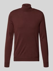 Rollkragenpullover aus Viskose-Mix Modell 'Nick' von CINQUE Bordeaux - 1