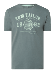 T-Shirt mit Logo-Print  von Tom Tailor Grün - 45