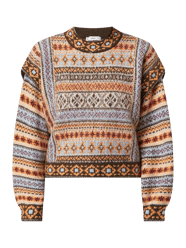 Cropped Norwegerpullover mit Volants Modell 'Andes' von Mango - 26