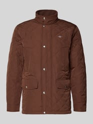 Kurtka pikowana krój regular fit z wyhaftowanym logo model „Windcheater” od GANT - 26