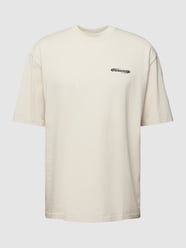 Oversized T-Shirt mit Label-Print Modell 'CRAIL' von Pegador Beige - 38