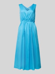 Kleid mit V-Ausschnitt von s.Oliver BLACK LABEL Blau - 11