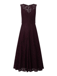 Cocktailkleid aus floraler Spitze  von V by Vera Mont Rot - 24