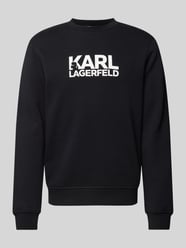 Sweatshirt mit Label-Print von Karl Lagerfeld Schwarz - 1