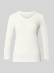damski t-shirt o kroju regular fit z mieszanki bawełny od Tom Tailor - 40