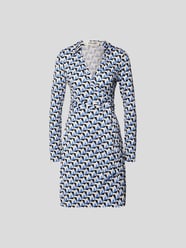 Wickelkleid mit grafischem Muster von Diane von Furstenberg Blau / Türkis - 28