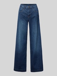 Wide Leg Jeans im 5-Pocket-Design von MAC Blau - 16