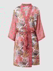 Kimono met bloemenmotief, model 'Danica' van Cream Roze - 1