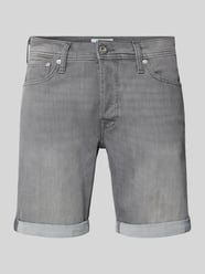 Regular Fit Jeansshorts im 5-Pocket-Design Modell 'RICK' von Jack & Jones Grau - 24
