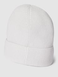 Beanie aus Kaschmir in Ripp-Optik von Christian Berg Woman Grau - 24