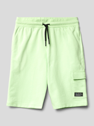 Sweatshorts met labelprint van Staccato Groen - 12