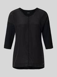 T-Shirt mit Ärmelaufschlag und Rundhalsausschnitt von Marc Cain - 1