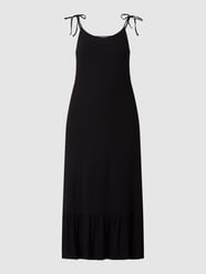 Jurk met volantzoom, model 'Leane'  van MOSS COPENHAGEN Grijs / zwart - 37