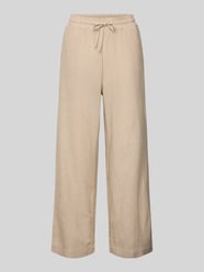 Straight Leg Leinenhose mit Eingrifftaschen Modell 'Lava' von FREE/QUENT Beige - 37