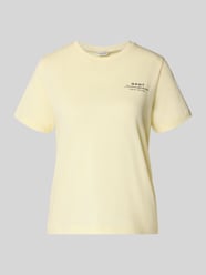 T-shirt met labelprint en ronde hals van GANT - 37