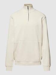 Sweatshirt met labeldetail, model 'Z-Patch' van BOSS Orange Wit - 3