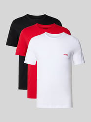 Zestaw t-shirtów o kroju regular fit z czystej bawełny w Zestaw 3 szt. od HUGO - 40