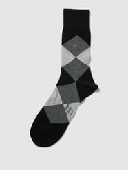 Socken mit Allover-Muster Modell 'Clyde' von Burlington Schwarz - 15