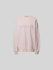 Oversized Sweatshirt mit Label-Stitching von ROTATE Rosa - 31