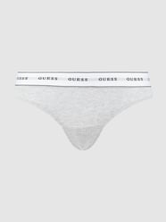 Stringi z paskiem z logo od Guess Szary - 16