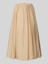 Midirock mit elastischem Bund von Luisa Cerano Beige - 1