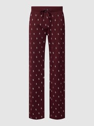 Sweatpants mit Allover-Print Modell 'LIQUID' von Polo Ralph Lauren Underwear Bordeaux - 24