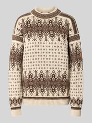 Strickpullover im Allover-Look Modell 'ALBERTVILLE' von Dale of Norway Beige - 37
