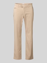 Regular Fit Chino mit Paspeltasche Modell 'EVEREST' von Brax Beige - 9