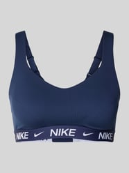 biustonosz sportowy o kroju slim fit z detalem z logo model 'Indy' od Nike Training - 25