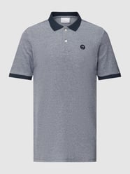 Poloshirt aus reiner Bio-Baumwolle mit Label-Detail von Knowledge Cotton Apparel Blau - 41