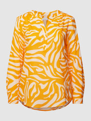 Bluse mit Allover-Muster von Seidensticker Orange - 42